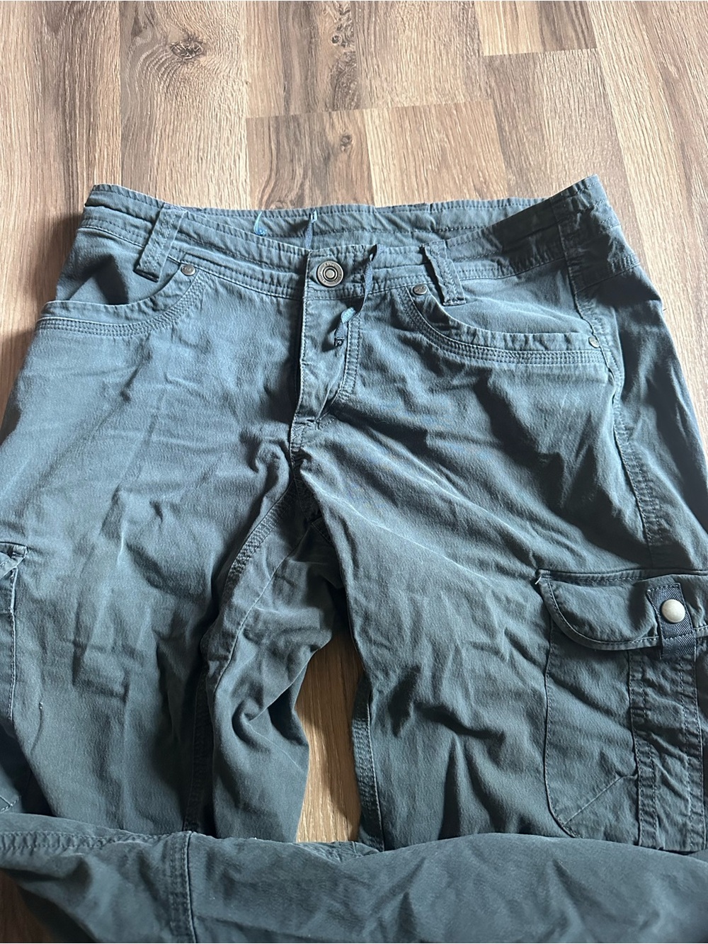 Kühl Women’s Casual Cargo Pants in Slate Blue